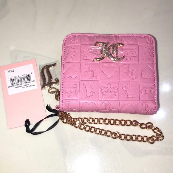 Juicy Couture Handbags - Juicy Couture Cherry Blossom Pretty Pop Small ZA Wallet Back ID Organizer NWT